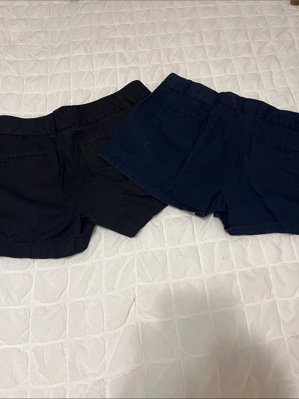 J. Crew Navy High-Waist Cotton Blend Shorts - Picture 6 of 6